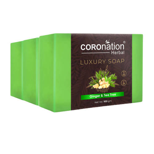 Coronation Herbal Ginger & Tea Tree Luxury Soap | Grocsy