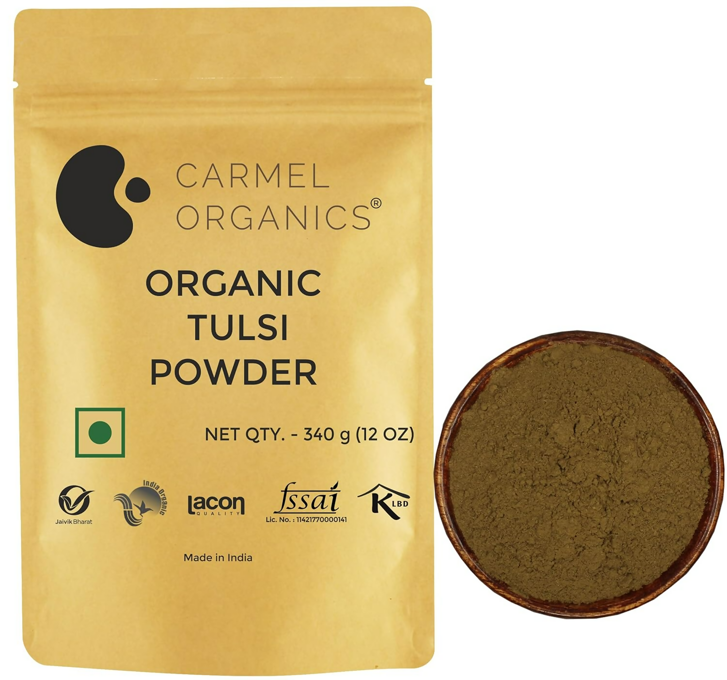Carmel Organics Tulsi Leaves Powder | Grocsy