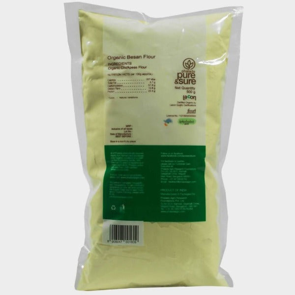 Pure and Sure Organic Gram Flour (Besan) | Grocsy