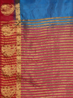 Kalamandir Woven Design Dark Blue Pashmina Saree | Grocsy