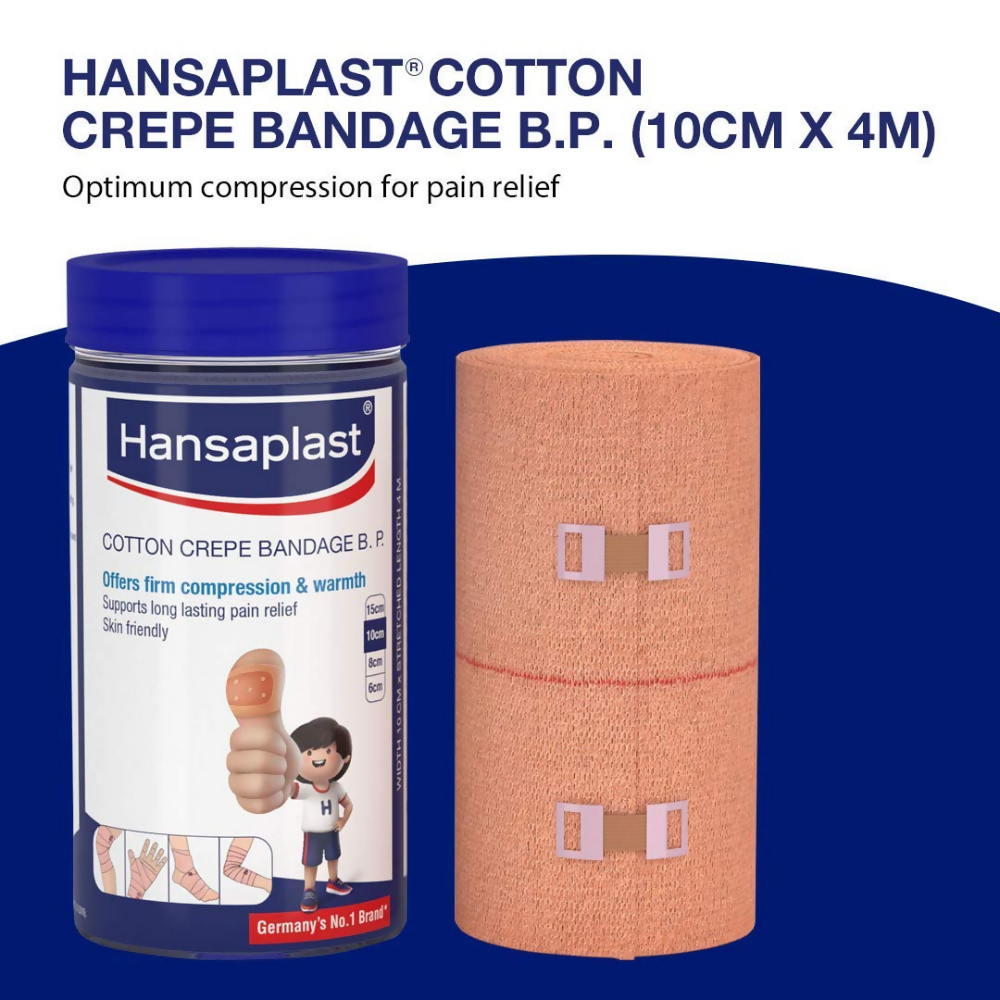 Hansaplast Soft Cotton Crepe Bandage For Pain Relief - Elastic | Grocsy