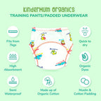 Kindermum Cotton Padded Pull Up Training Pants/ Padded Underwear˜For Kids-Autumn Animals Set of 2 pcs | Grocsy