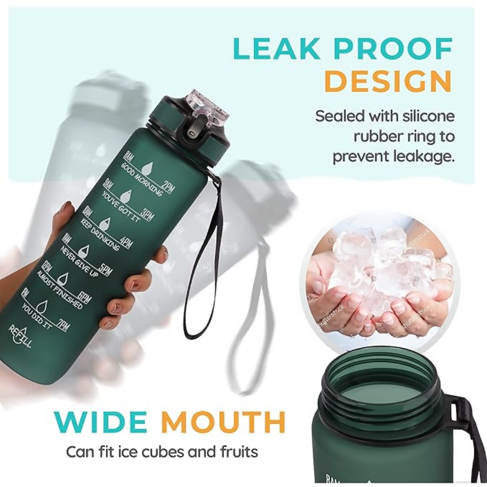 SOLARA Unbreakable Water Bottle - Hunter Green | Grocsy