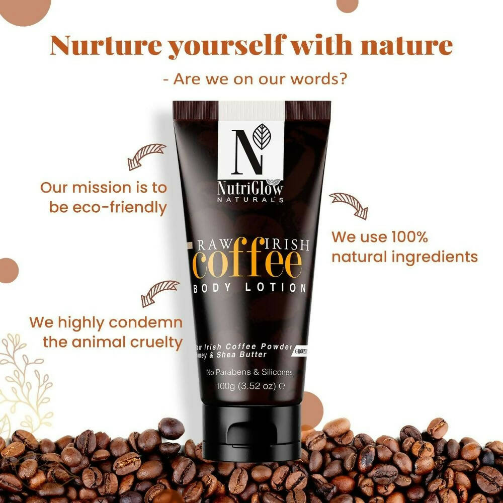 NutriGlow NATURAL'S Raw Irish Coffee Body Lotion | Grocsy