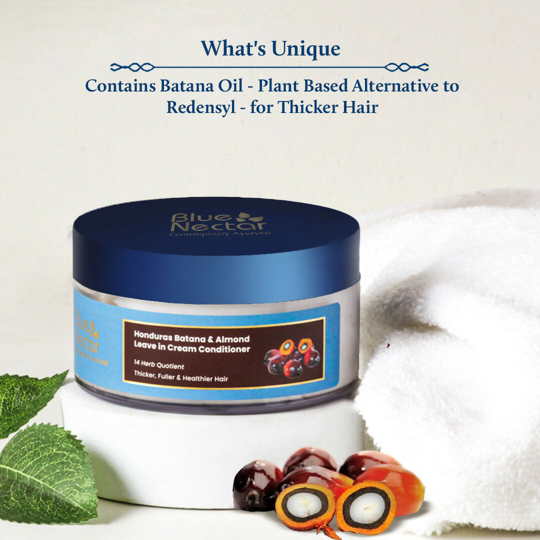 Blue Nectar Batana Leave-In Conditioner For Curly, Wavy, Dry & Frizzy Hair | Grocsy