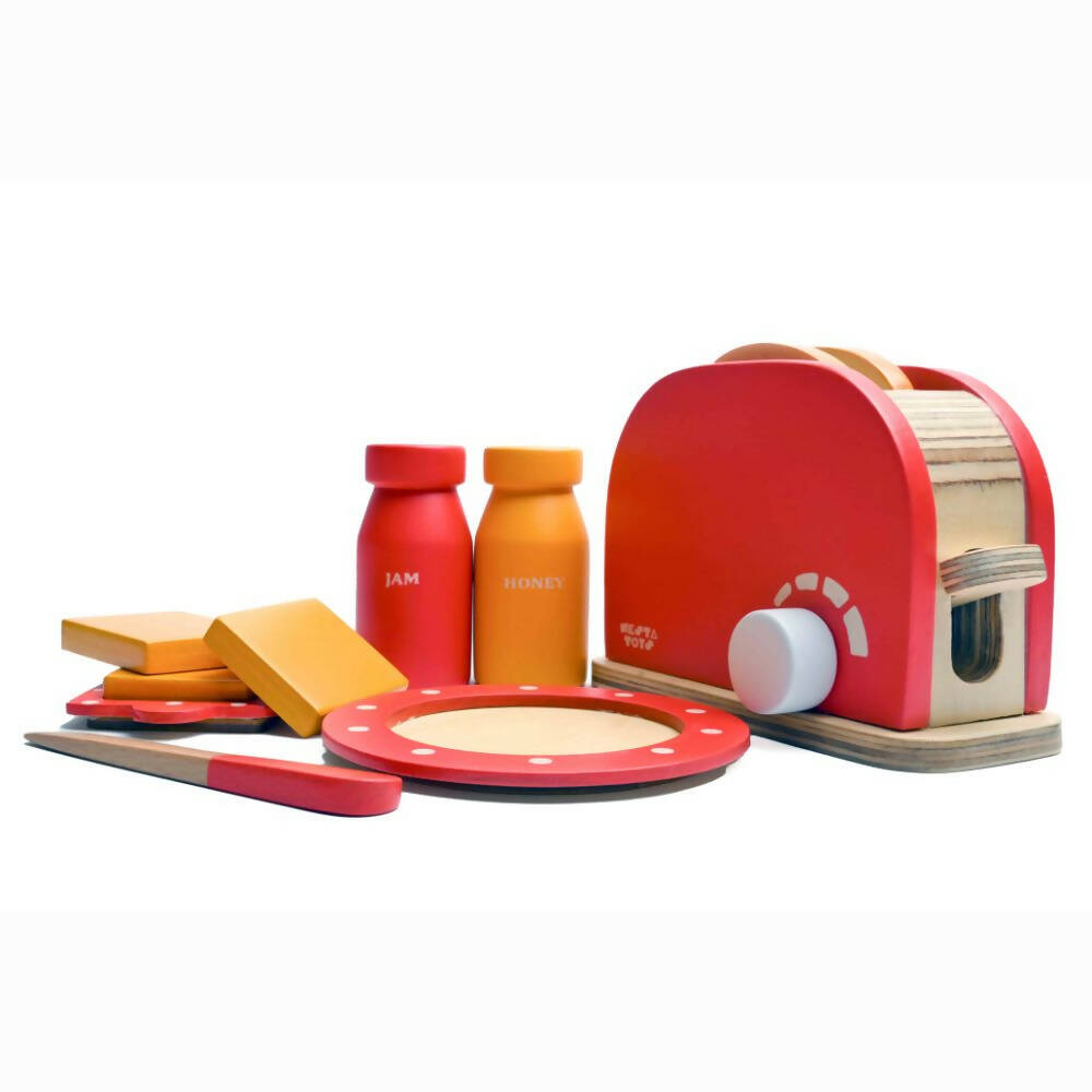 Nesta Toys Bread Pop-up Toaster Toy - Multicolor | Grocsy