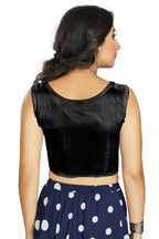 Aastha Fashion Women's Black Art Silk Designer Traditional Readymade Blouse | Grocsy