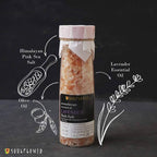 Soulflower Aromatherapy Essential Oil Lavender Bath Salt Enriched With Himalayan Pink Rock Salt | Grocsy