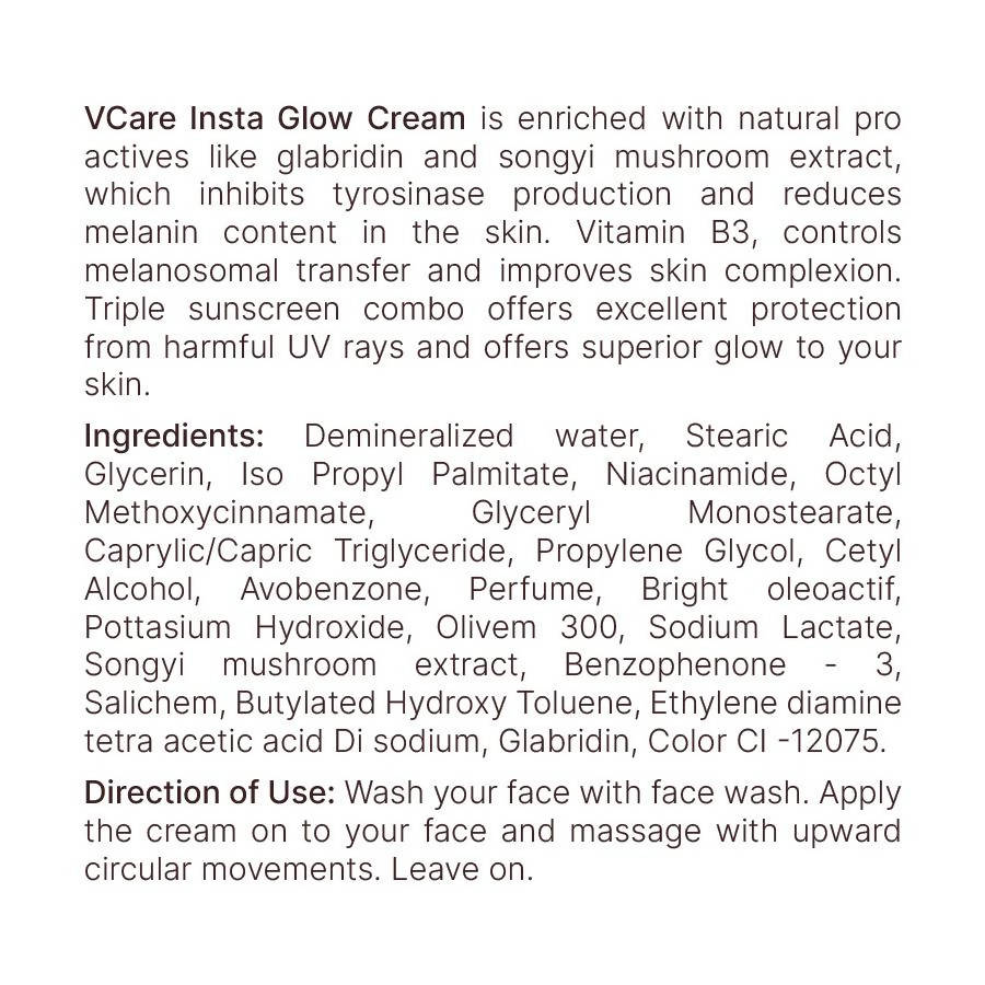 VCare Insta Glow Cream | Grocsy