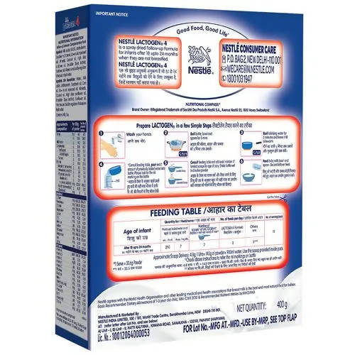 Nestle Lactogen Infant Formula Powder 18 To 24 Months Stage 4 | Grocsy