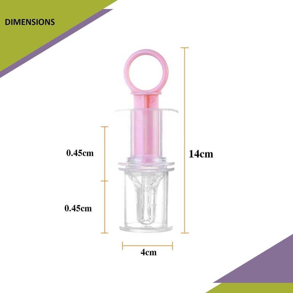 Safe-O-Kid Silicone made BPA free medicine Feeder cum Dropper for Kids- Pink | Grocsy