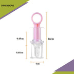 Safe-O-Kid Silicone made BPA free medicine Feeder cum Dropper for Kids- Pink | Grocsy
