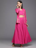 Ahalyaa Women's Traditional Wear Co-ods - Pink | Grocsy