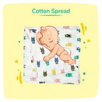 Kindermum Organic Cotton Muslin Swaddle Blanket 110 Cm X 110 Cm - Set Of 3 | Grocsy