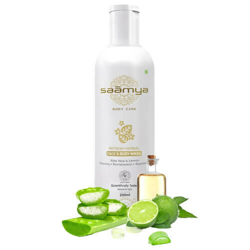 Saamya ReFresh Herbal Face & Body Wash | Grocsy
