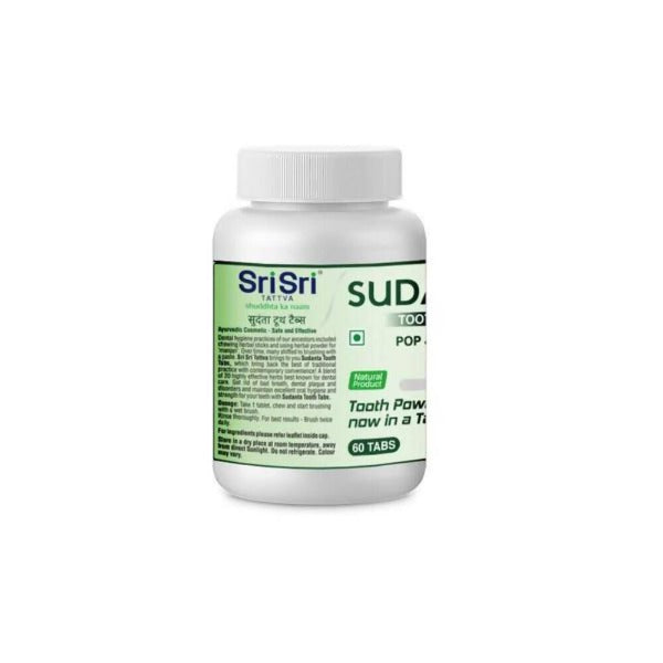 Sri Sri Tattva Sudanta Tooth Tabs (60 Tabs) | Grocsy