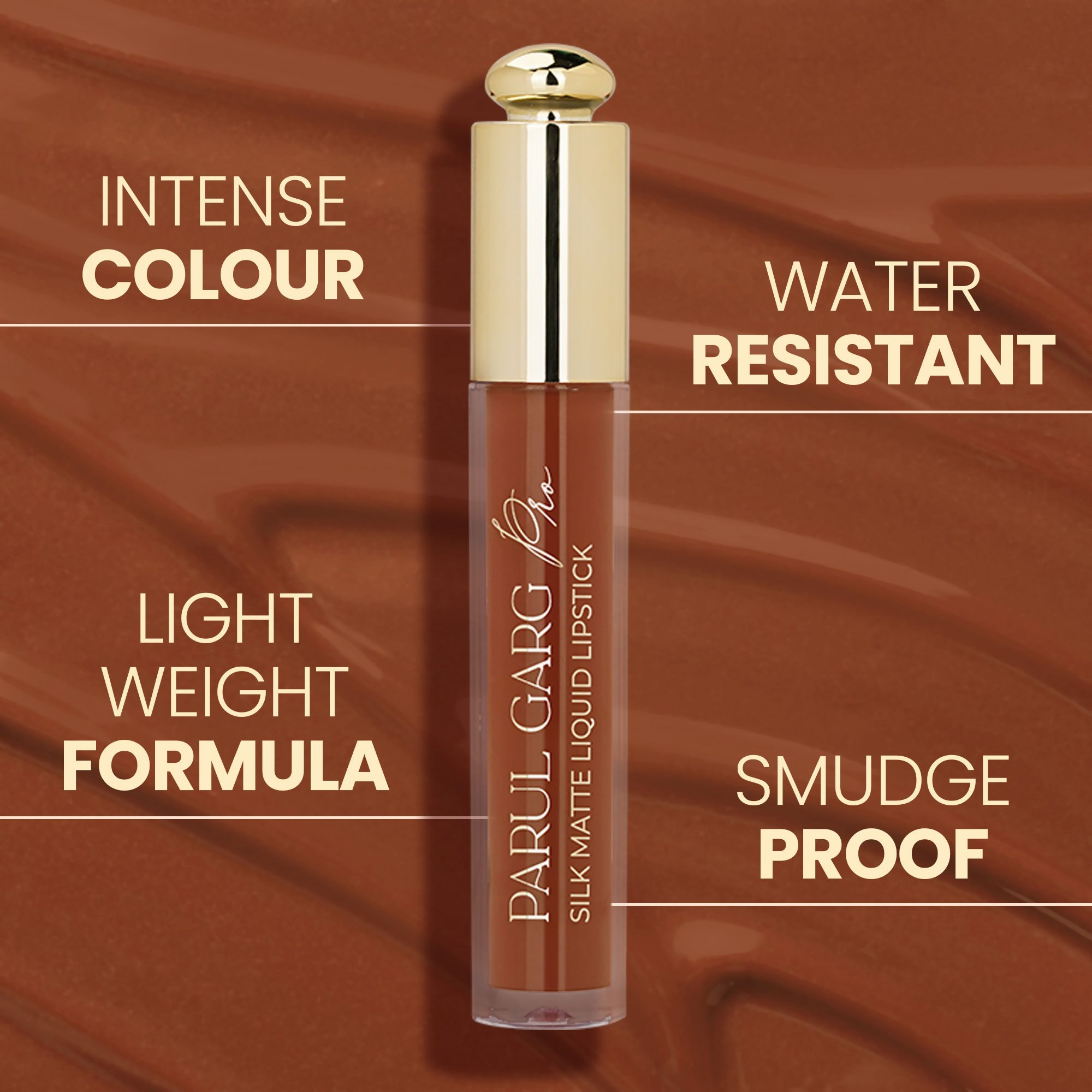 Parul Garg Beauty Silk Matte Liquid Lipstick - Chocolate Cosmos 03 | Grocsy