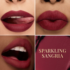 mCaffeine Shades Creamy Matte Kiss Bullet Lipstick Moisturizing Lightweight - Sparkling Sangria | Grocsy