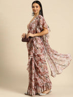 Ahalyaa Women's Traditional Wear Saree - Pink Color | Grocsy