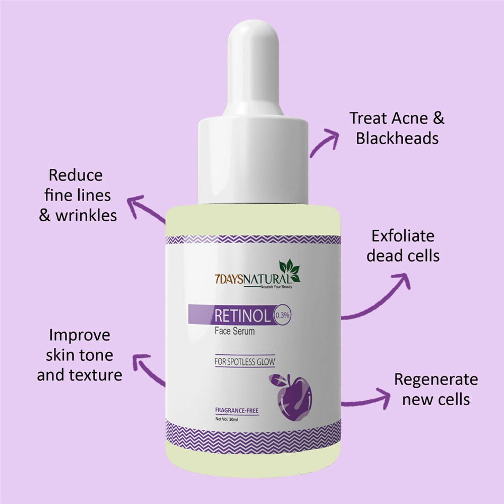 7 Days Organic Retinol Serum for Face | Grocsy