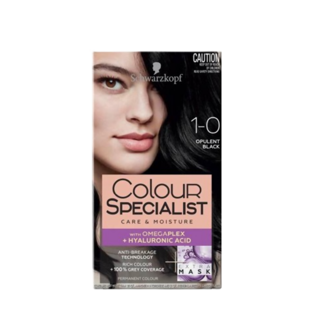 Schwarzkopf Colour Specialist Permanent Hair Colour - 1.0 Opulent Black | Grocsy