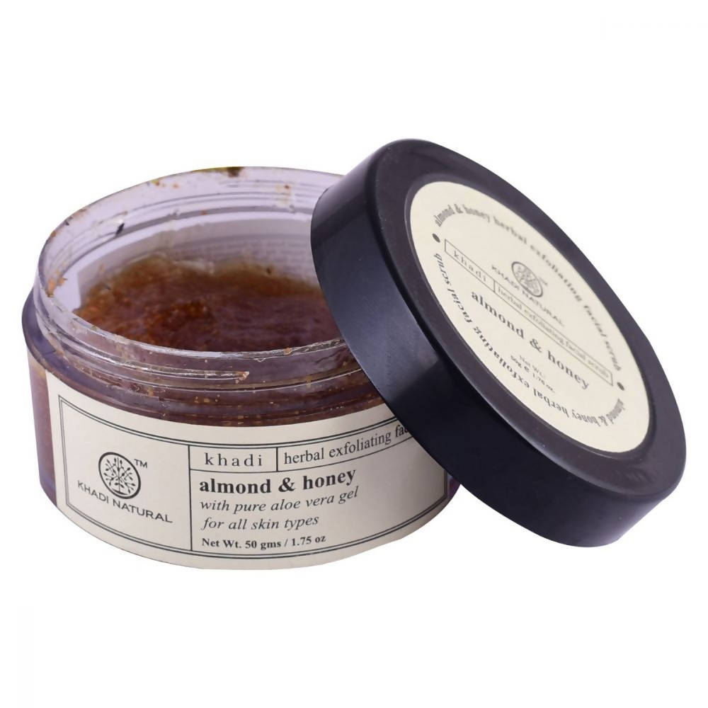 Khadi Natural Almond & Honey Exfoliating Facial Scrub | Grocsy