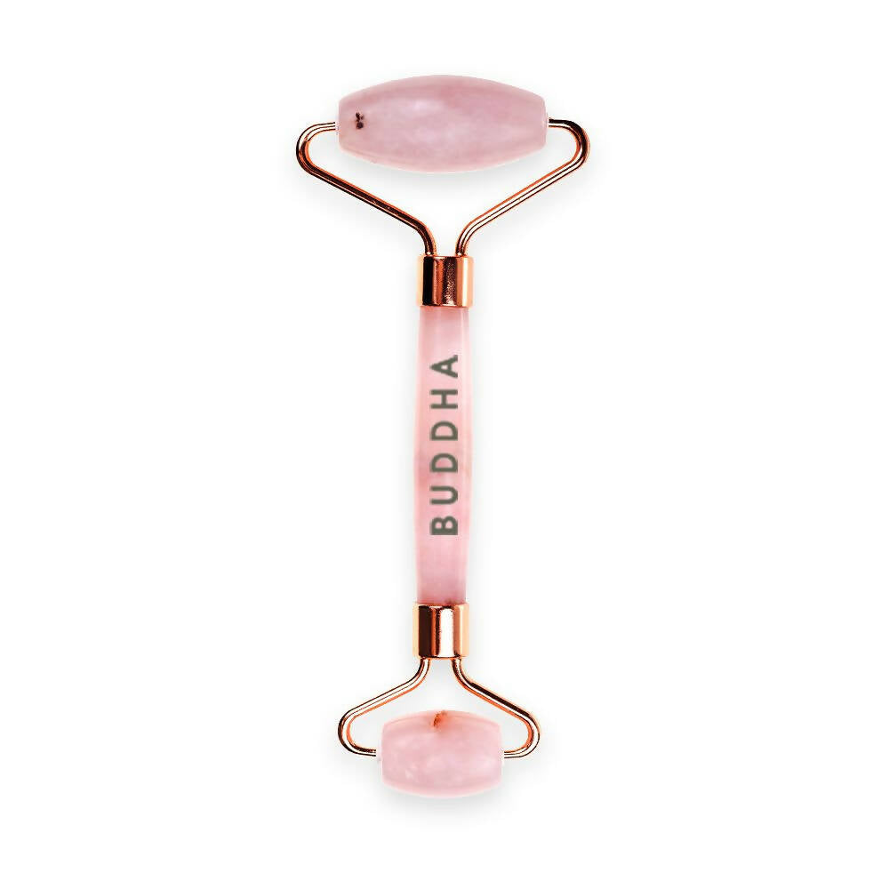 Buddha Natural M African Rose Quartz Face Roller - Helps To Reduce Puffiness Massager | Grocsy