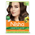 Nisha Creme Hair Color for Women - Dark Brown | Grocsy