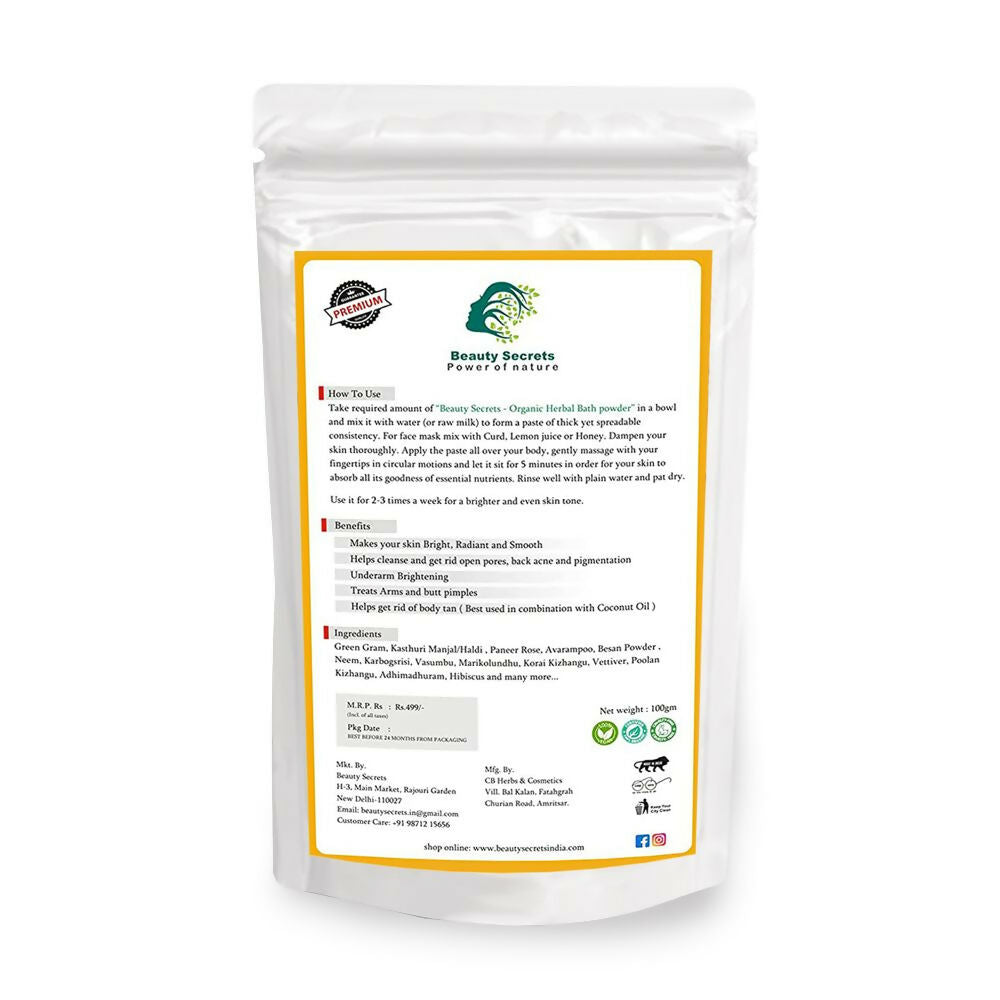 Beauty Secrets Ayurvedic Bridal Ubtan Powder | Grocsy