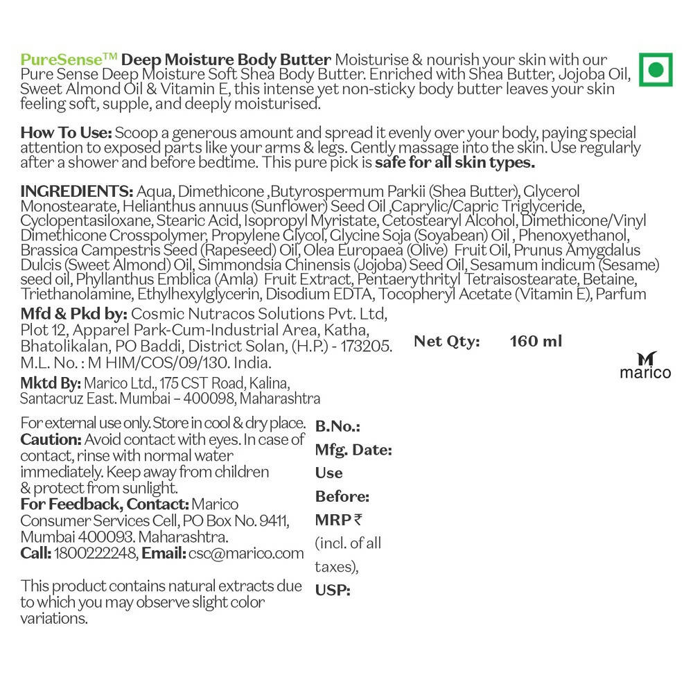 PureSense Deep Moisture Body Butter | Grocsy