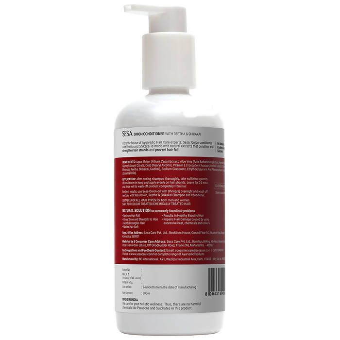 Sesa Ayurvedic Onion Conditioner with Reetha & Shikakai | Grocsy