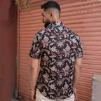 Miravan Men's Multi Colour Floral Printed Half Sleeve Slim Fit shirt | Grocsy