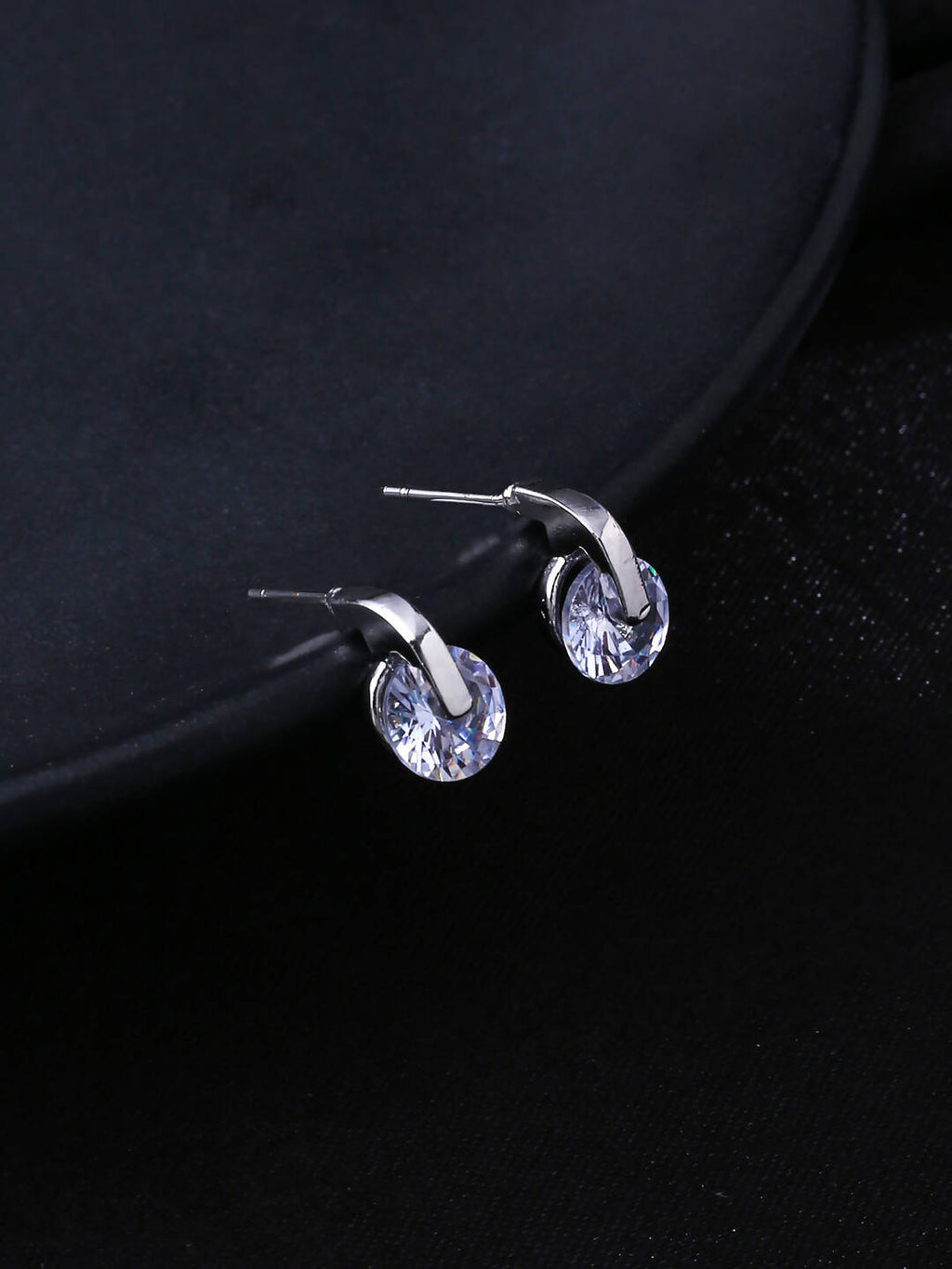 NVR Women Cz Studded Studs Earrings | Grocsy