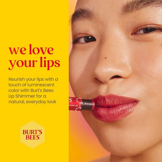Burt's Bees Moisturizing Lip Shimmer - Cherry | Grocsy