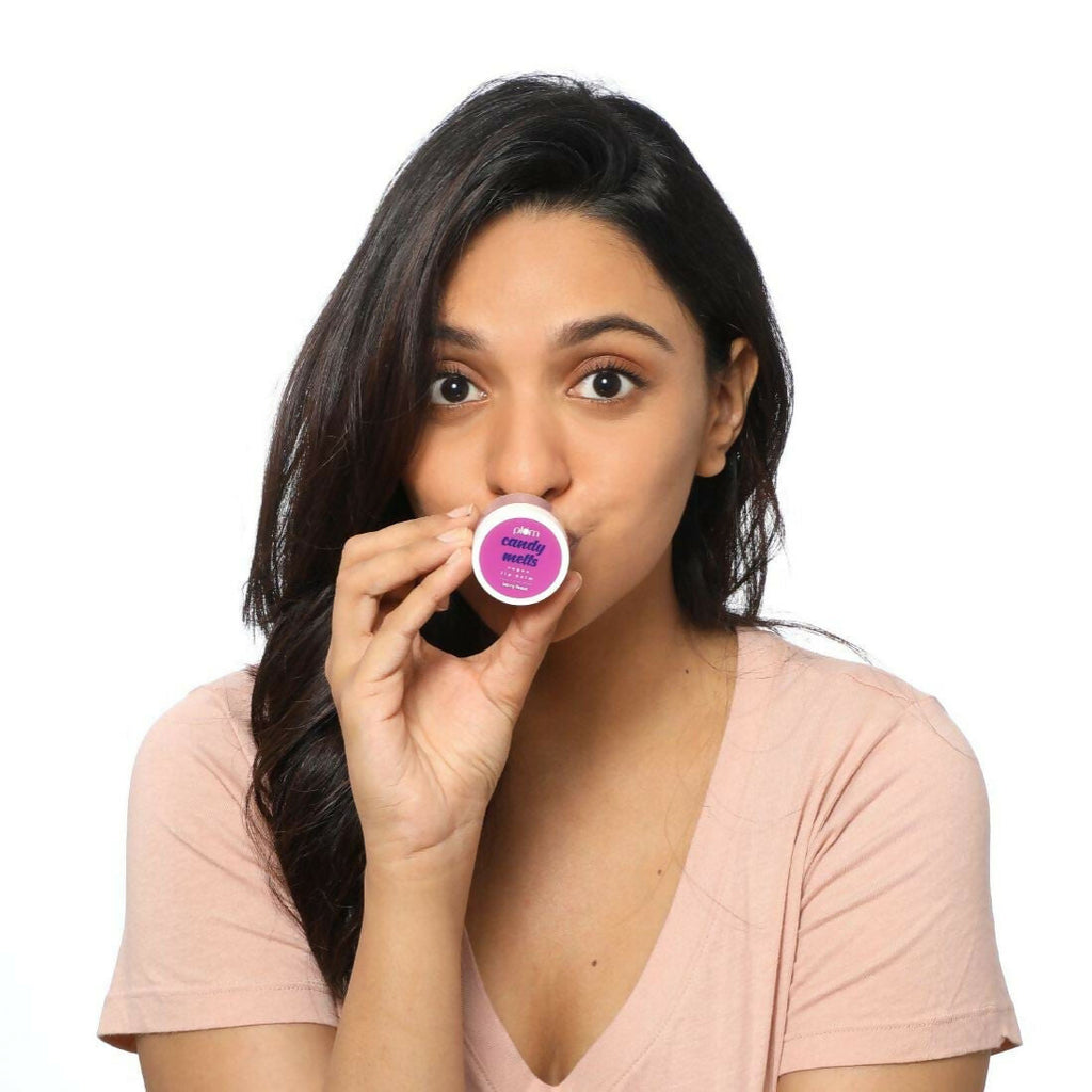 Plum Candy Melts Vegan Lip Balm Berry Feast For Dry & Chapped Lips, Natural SPF with Vitamin A | Grocsy