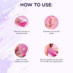 Bronson Professional Purple Beauty Blender Makeup Sponge,Applicator ,Puffs | Grocsy
