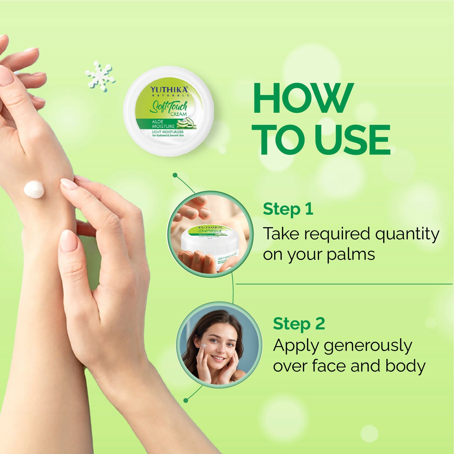 Yuthika Naturals Aloe Moisture Light Moisturizer Cream | Grocsy