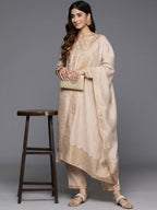 Ahalyaa Women's Traditional wear Kurta Set - Tan | Grocsy