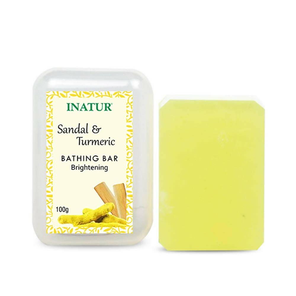 Inatur Sandal & Turmeric Bathing Bar | Grocsy