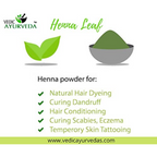 VedicAyurveda Henna Leaf Powder | Grocsy