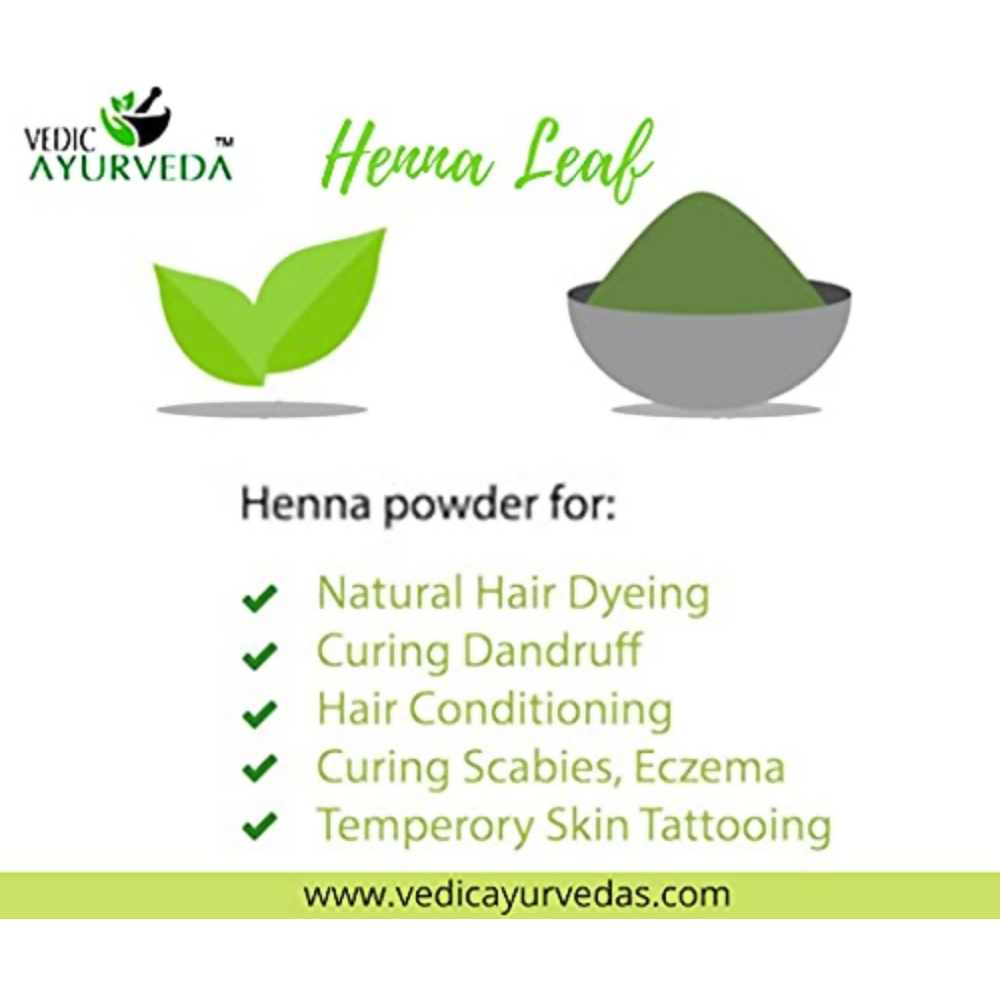 VedicAyurveda Henna Leaf Powder | Grocsy