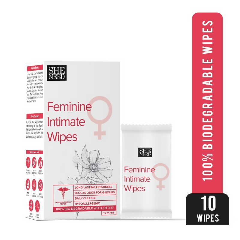 Sheneed Feminine Intimate Wipes | Grocsy