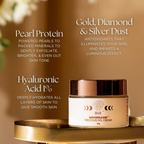 BiE Moongleam Precious Gel Cream+Primer With Gold, Silver & Diamond Dust | Grocsy