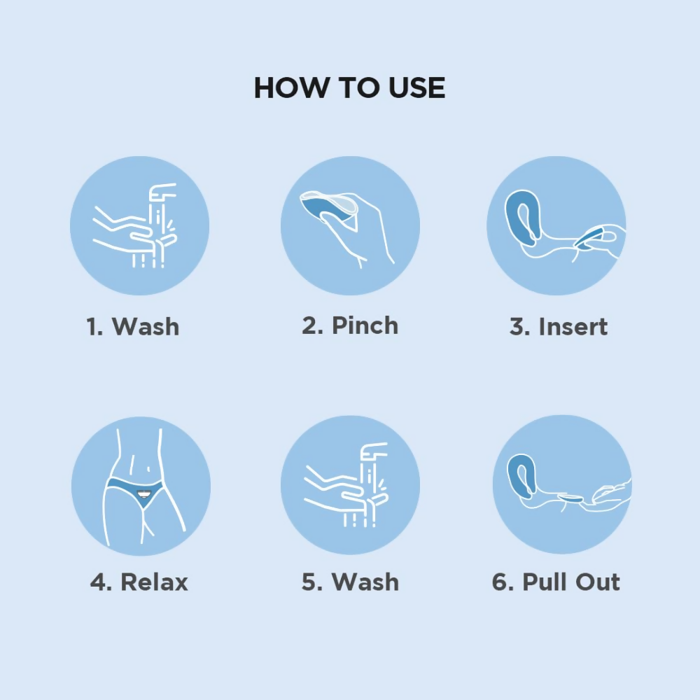 Pee Safe Reusable Menstrual Disc | Grocsy
