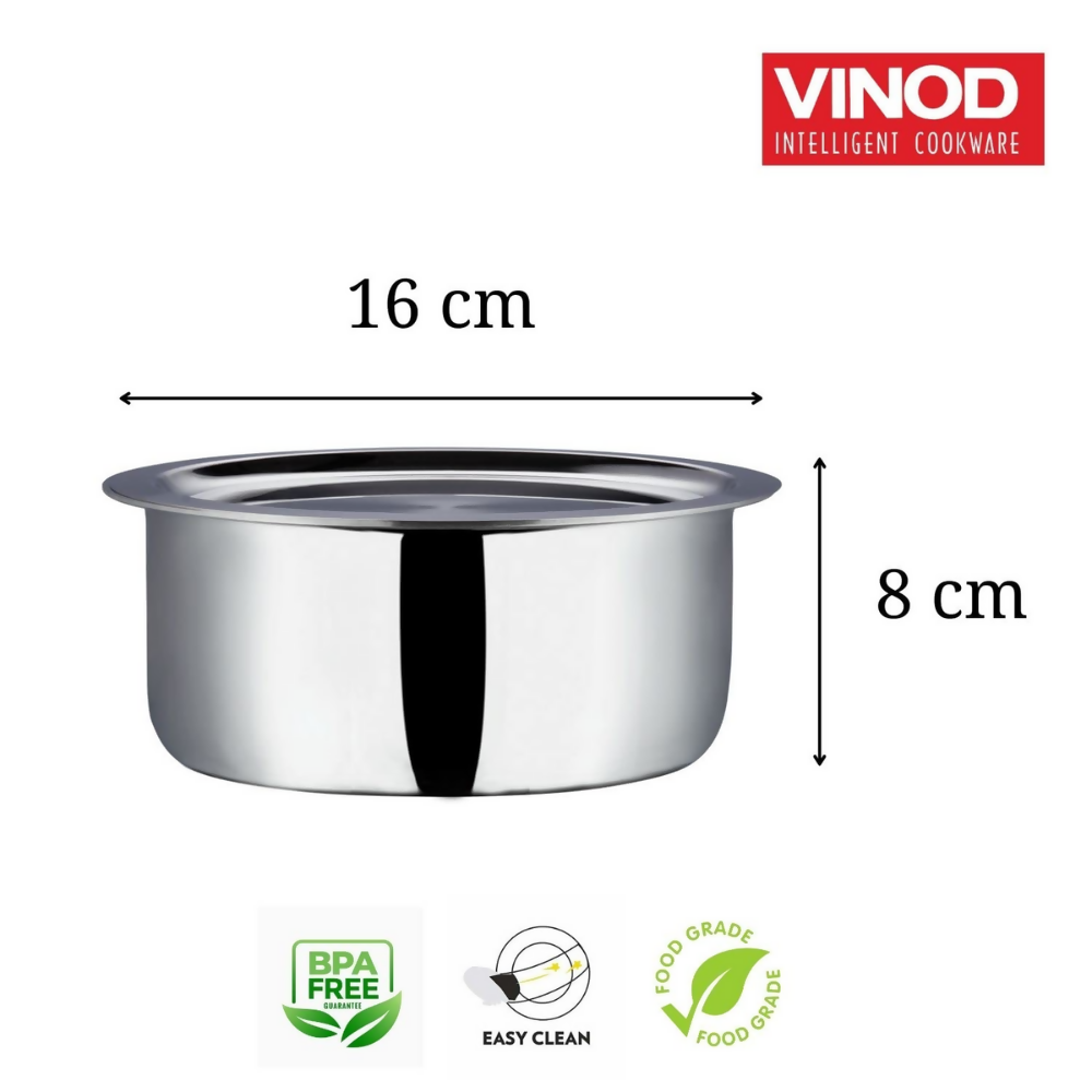 Vinod Platinum Triply Stainless Steel Tope | Grocsy