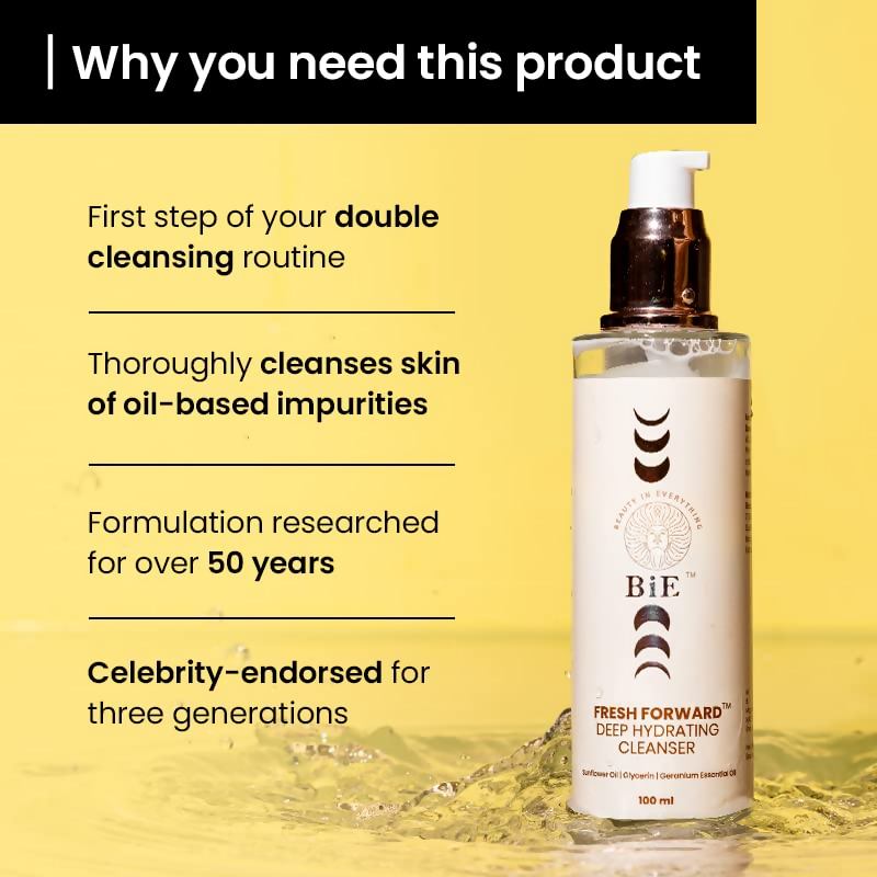 BiE Fresh Forward Deep Hydrating Cleanser With Glycerin & Sunflower Oil | Grocsy