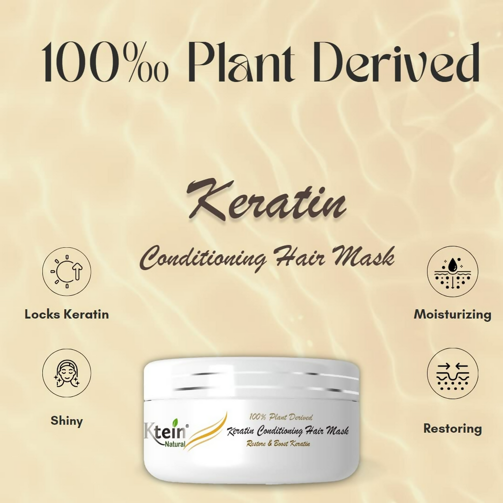 Ktein Natural 100% Plant Derived Keratin Shampoo & Conditioner Combo | Grocsy