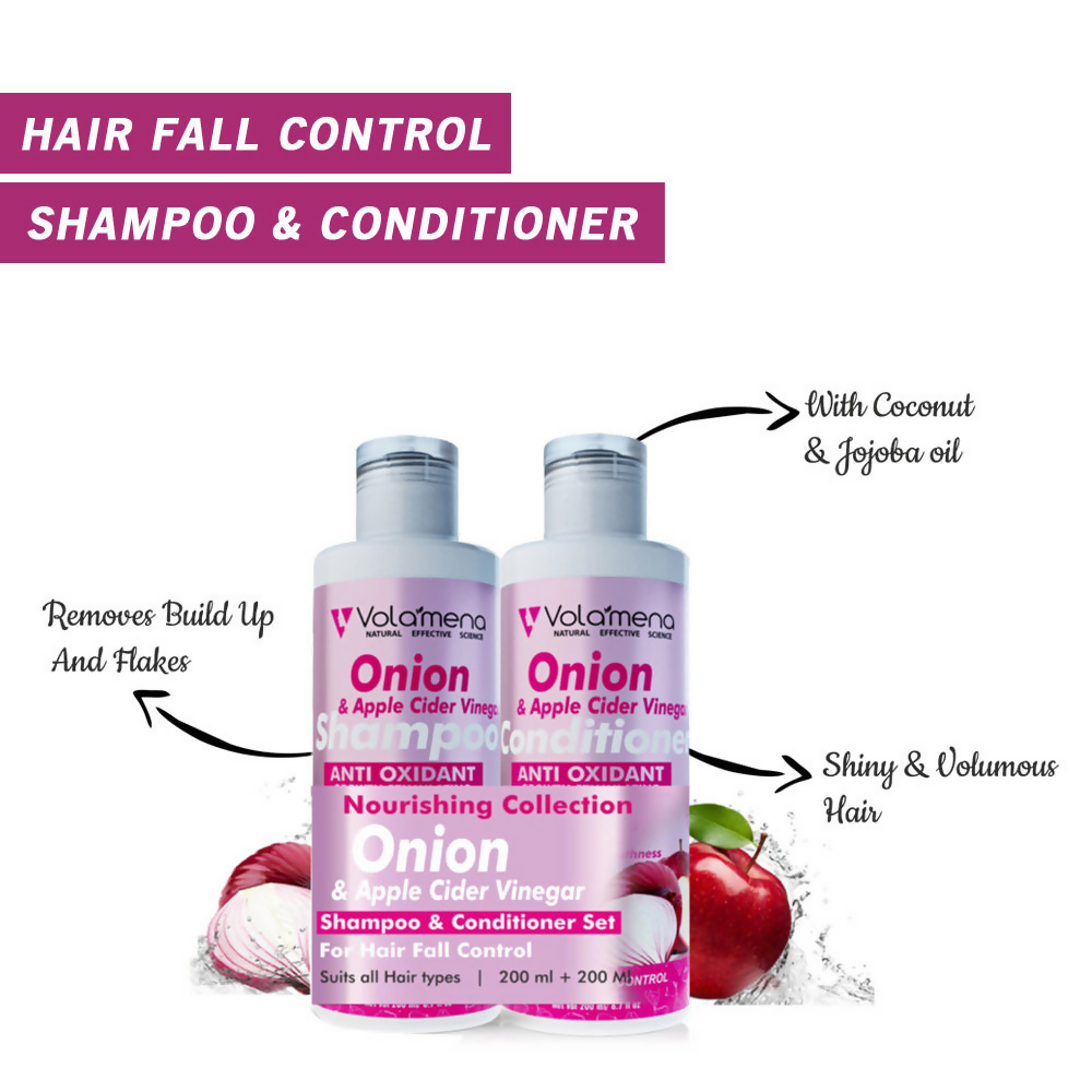 Volamena Onion Apple Cider Vinegar Shampoo And Conditioner | Grocsy