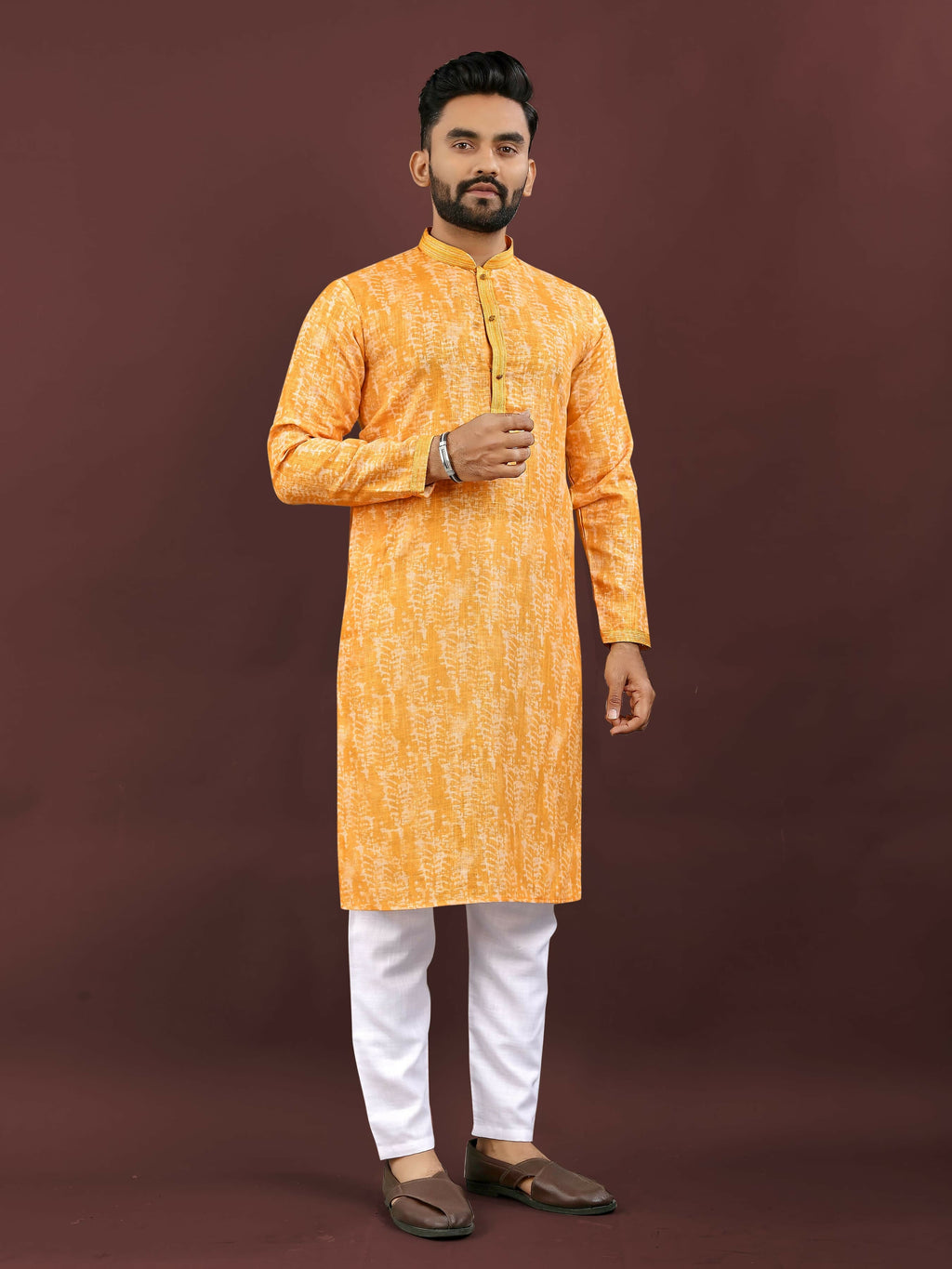 Anaita Yellow Digital Print Kurta | Grocsy