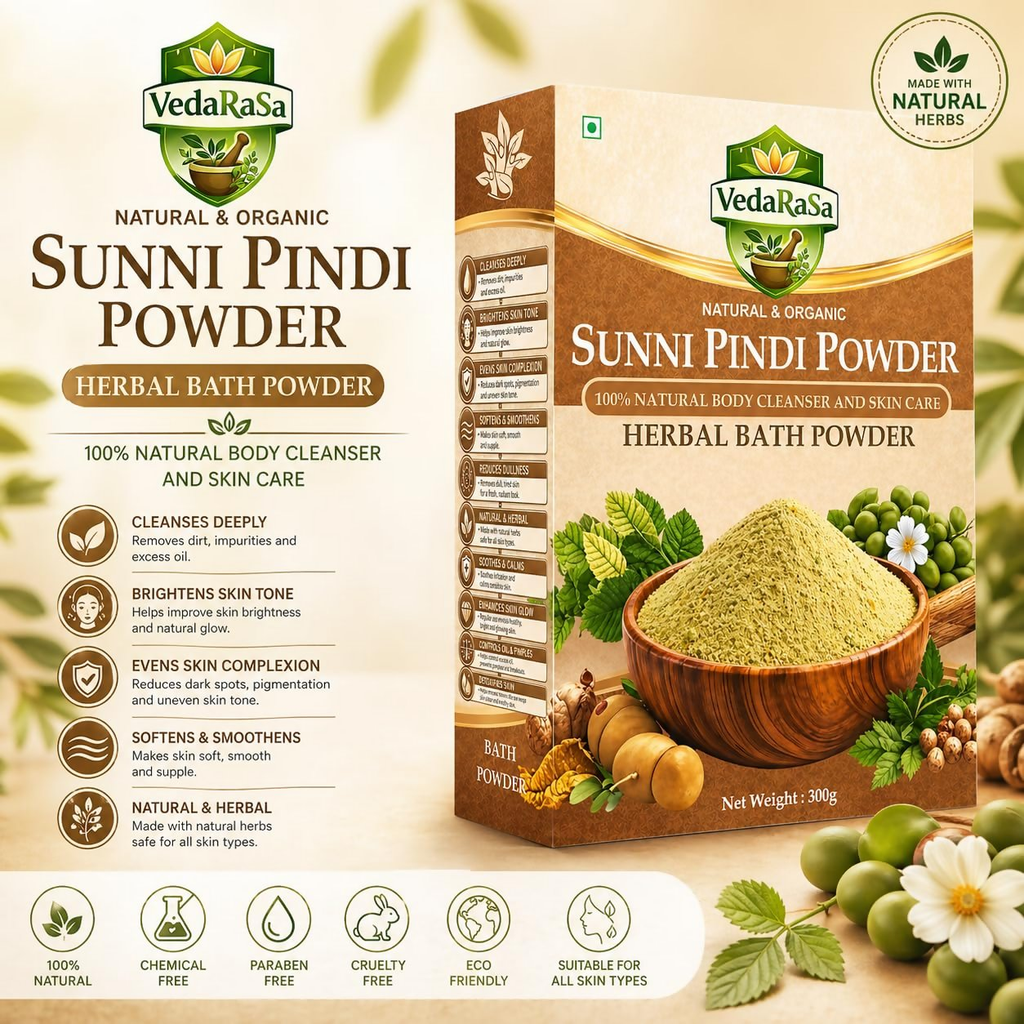 VedaRasa Sunni Pindi Herbal Bath Powder | Grocsy